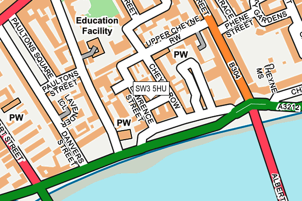 SW3 5HU map - OS OpenMap – Local (Ordnance Survey)