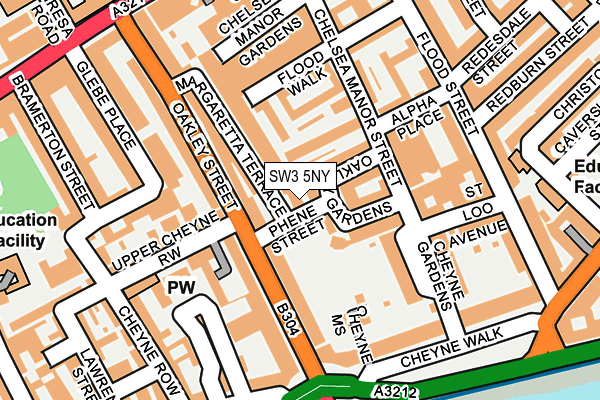 SW3 5NY map - OS OpenMap – Local (Ordnance Survey)