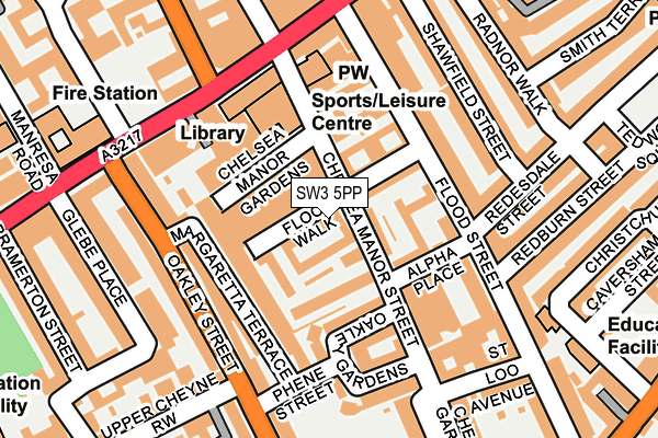 SW3 5PP map - OS OpenMap – Local (Ordnance Survey)
