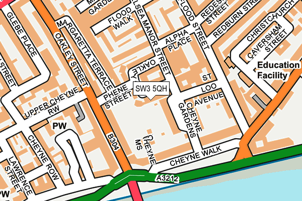 SW3 5QH map - OS OpenMap – Local (Ordnance Survey)