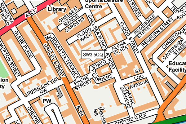 SW3 5QQ map - OS OpenMap – Local (Ordnance Survey)