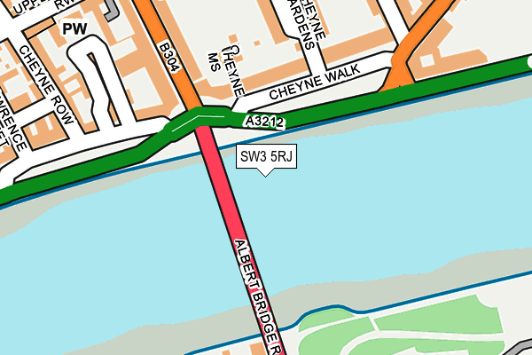 SW3 5RJ map - OS OpenMap – Local (Ordnance Survey)