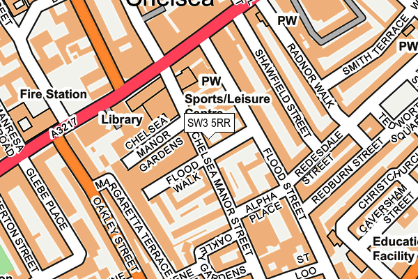 SW3 5RR map - OS OpenMap – Local (Ordnance Survey)