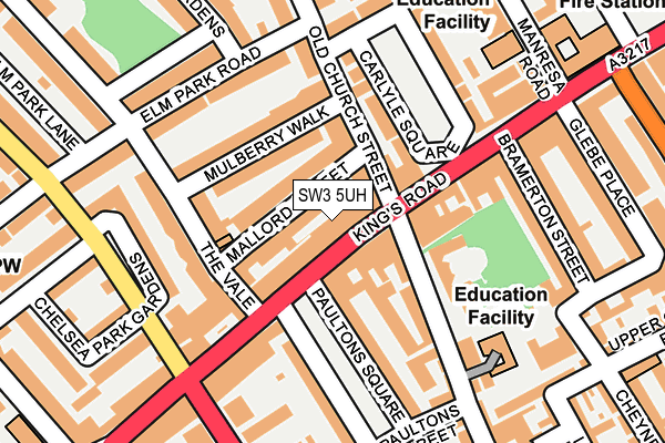 SW3 5UH map - OS OpenMap – Local (Ordnance Survey)