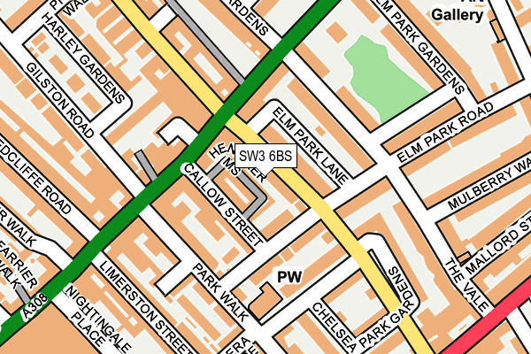 SW3 6BS map - OS OpenMap – Local (Ordnance Survey)