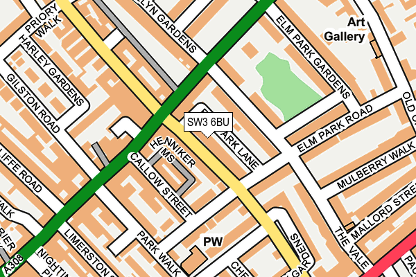 SW3 6BU map - OS OpenMap – Local (Ordnance Survey)