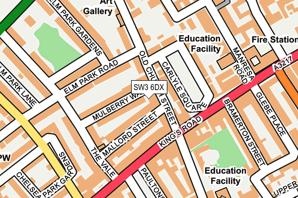 Map of OLD CHURCH STREET CONSULTANTS LIMITED at local scale