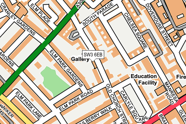 SW3 6EB map - OS OpenMap – Local (Ordnance Survey)