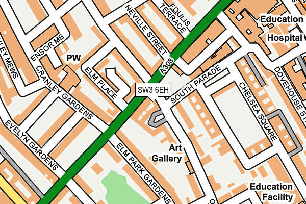 SW3 6EH map - OS OpenMap – Local (Ordnance Survey)