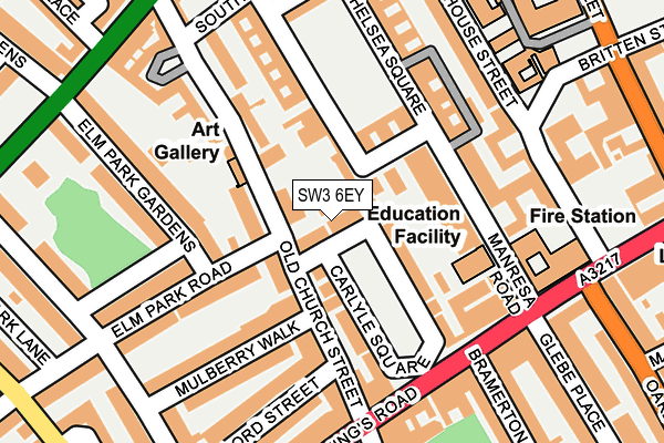 SW3 6EY map - OS OpenMap – Local (Ordnance Survey)