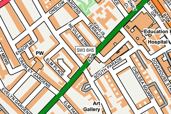 SW3 6HS map - OS OpenMap – Local (Ordnance Survey)