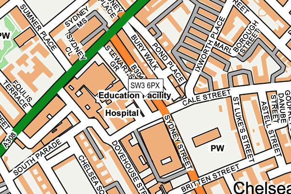 Map of 25/27 CATHERINE PLACE (MANAGEMENT) LIMITED at local scale