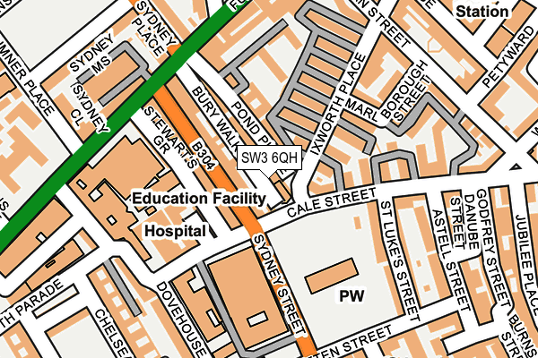 SW3 6QH map - OS OpenMap – Local (Ordnance Survey)