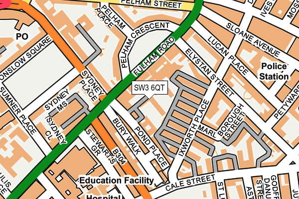 SW3 6QT map - OS OpenMap – Local (Ordnance Survey)