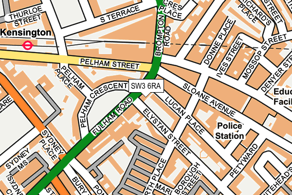 SW3 6RA map - OS OpenMap – Local (Ordnance Survey)