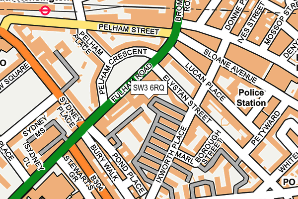 SW3 6RQ map - OS OpenMap – Local (Ordnance Survey)