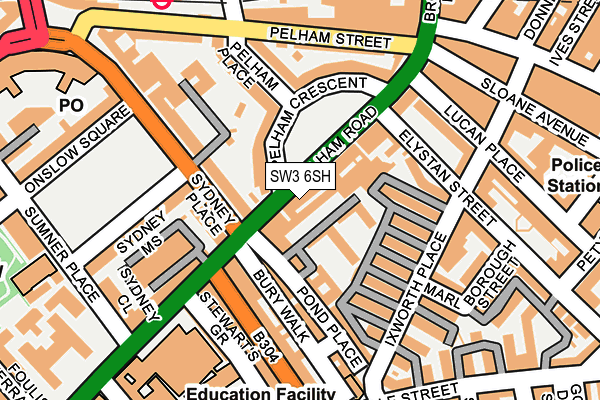 SW3 6SH map - OS OpenMap – Local (Ordnance Survey)
