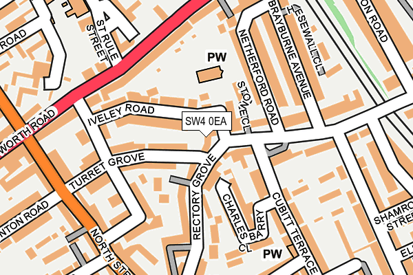 SW4 0EA map - OS OpenMap – Local (Ordnance Survey)