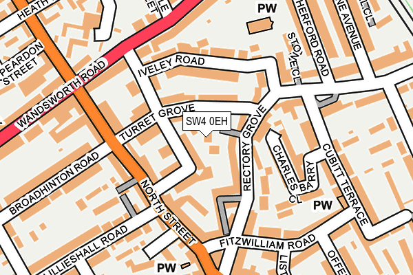 SW4 0EH map - OS OpenMap – Local (Ordnance Survey)