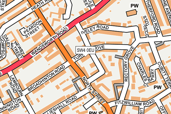 SW4 0EU map - OS OpenMap – Local (Ordnance Survey)