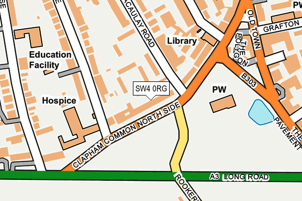 SW4 0RG map - OS OpenMap – Local (Ordnance Survey)