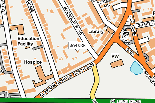 SW4 0RR map - OS OpenMap – Local (Ordnance Survey)