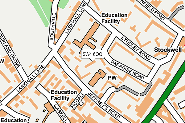 SW4 6QQ map - OS OpenMap – Local (Ordnance Survey)