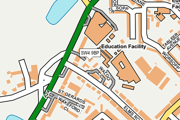 SW4 9BP map - OS OpenMap – Local (Ordnance Survey)