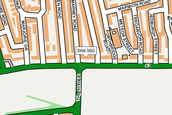 SW4 9SG map - OS OpenMap – Local (Ordnance Survey)