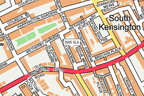 SW5 0LA map - OS OpenMap – Local (Ordnance Survey)