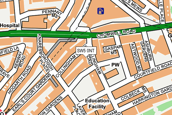 SW5 0NT map - OS OpenMap – Local (Ordnance Survey)