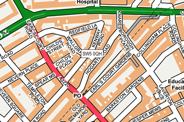 SW5 0QH map - OS OpenMap – Local (Ordnance Survey)