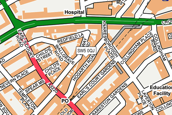 SW5 0QJ map - OS OpenMap – Local (Ordnance Survey)