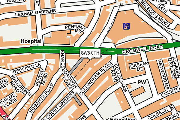 SW5 0TH map - OS OpenMap – Local (Ordnance Survey)