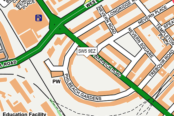 Map of PERIO THERAPY CLINIC LTD at local scale