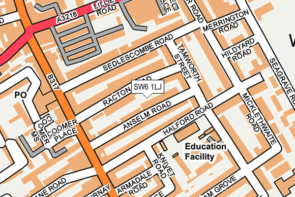 Map of 26 ANSELM ROAD LIMITED at local scale