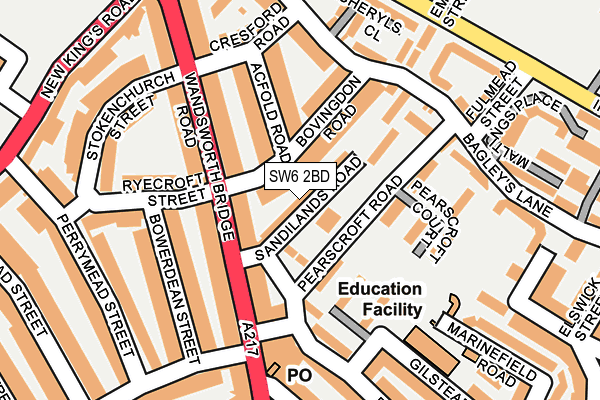 Map of 36 PRAIRIE STREET LTD at local scale