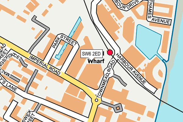 SW6 2ED map - OS OpenMap – Local (Ordnance Survey)