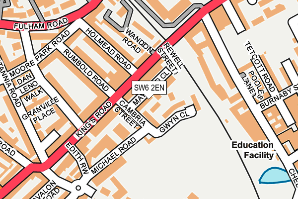 SW6 2EN map - OS OpenMap – Local (Ordnance Survey)