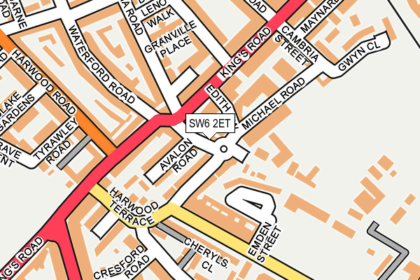 SW6 2ET map - OS OpenMap – Local (Ordnance Survey)