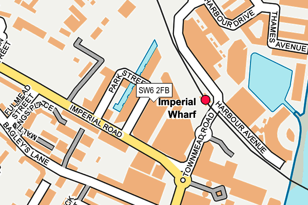 SW6 2FB map - OS OpenMap – Local (Ordnance Survey)