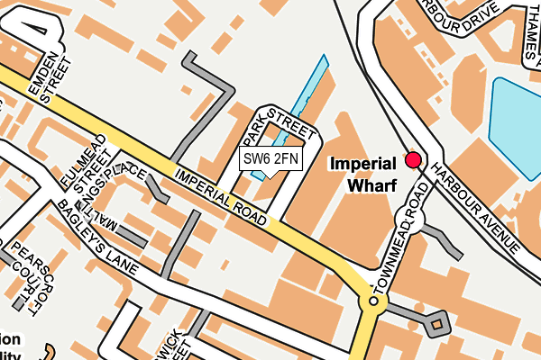 SW6 2FN map - OS OpenMap – Local (Ordnance Survey)