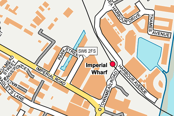 SW6 2FS map - OS OpenMap – Local (Ordnance Survey)