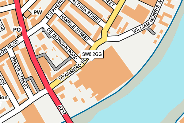 SW6 2GG map - OS OpenMap – Local (Ordnance Survey)