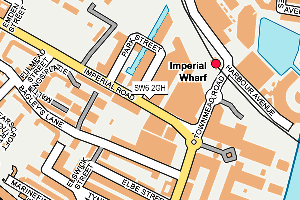 SW6 2GH map - OS OpenMap – Local (Ordnance Survey)