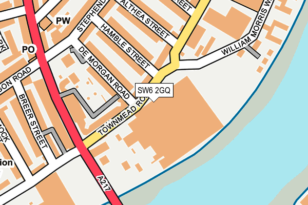 SW6 2GQ map - OS OpenMap – Local (Ordnance Survey)