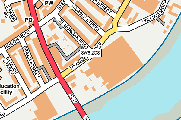 SW6 2GS map - OS OpenMap – Local (Ordnance Survey)