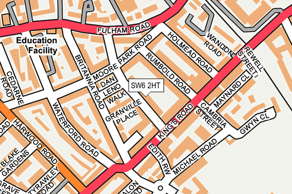 SW6 2HT map - OS OpenMap – Local (Ordnance Survey)