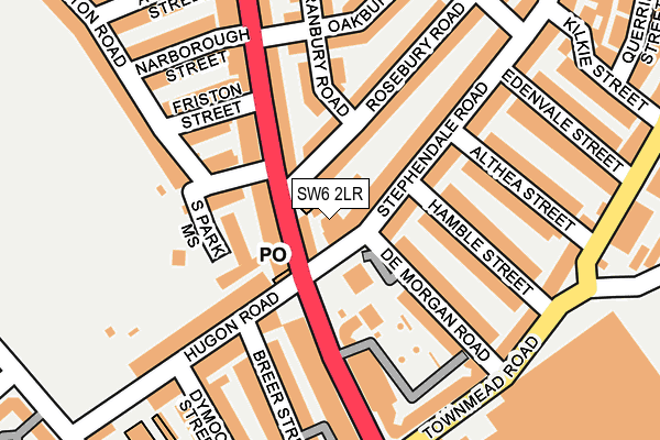 SW6 2LR map - OS OpenMap – Local (Ordnance Survey)