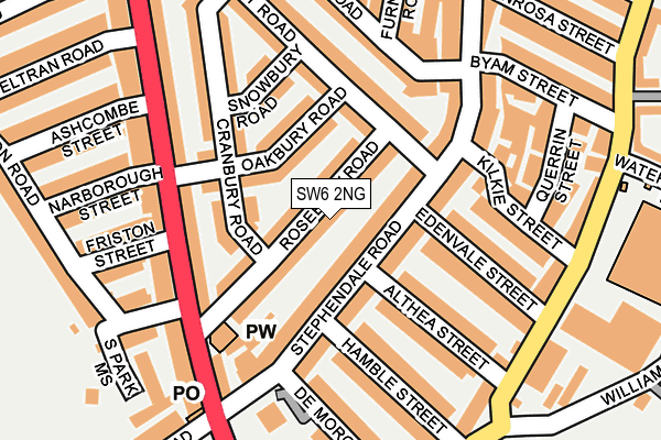 Map of 60 ROSEBURY ROAD LIMITED at local scale